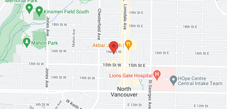 map of 401 121 W 16TH STREET